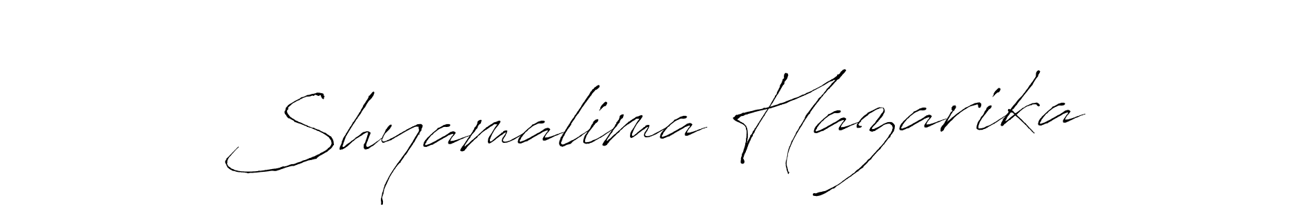 How to make Shyamalima Hazarika name signature. Use Antro_Vectra style for creating short signs online. This is the latest handwritten sign. Shyamalima Hazarika signature style 6 images and pictures png