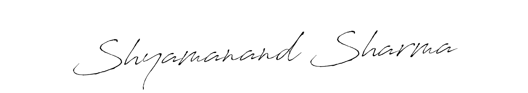 if you are searching for the best signature style for your name Shyamanand Sharma. so please give up your signature search. here we have designed multiple signature styles  using Antro_Vectra. Shyamanand Sharma signature style 6 images and pictures png