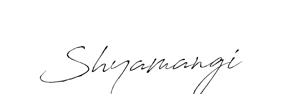 Also You can easily find your signature by using the search form. We will create Shyamangi name handwritten signature images for you free of cost using Antro_Vectra sign style. Shyamangi signature style 6 images and pictures png