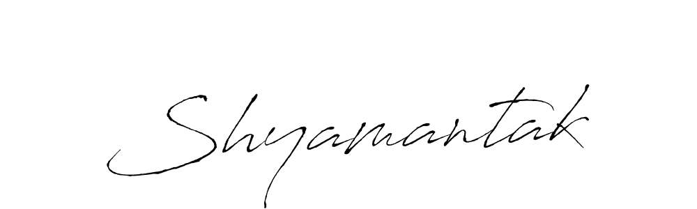 How to make Shyamantak name signature. Use Antro_Vectra style for creating short signs online. This is the latest handwritten sign. Shyamantak signature style 6 images and pictures png