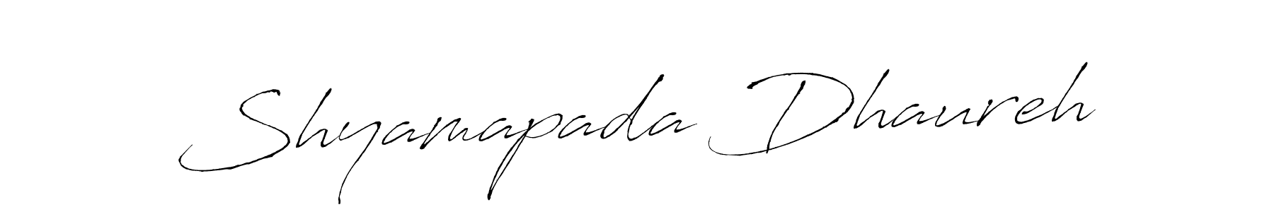 Make a beautiful signature design for name Shyamapada Dhaureh. Use this online signature maker to create a handwritten signature for free. Shyamapada Dhaureh signature style 6 images and pictures png