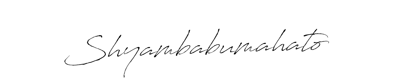 Shyambabumahato stylish signature style. Best Handwritten Sign (Antro_Vectra) for my name. Handwritten Signature Collection Ideas for my name Shyambabumahato. Shyambabumahato signature style 6 images and pictures png