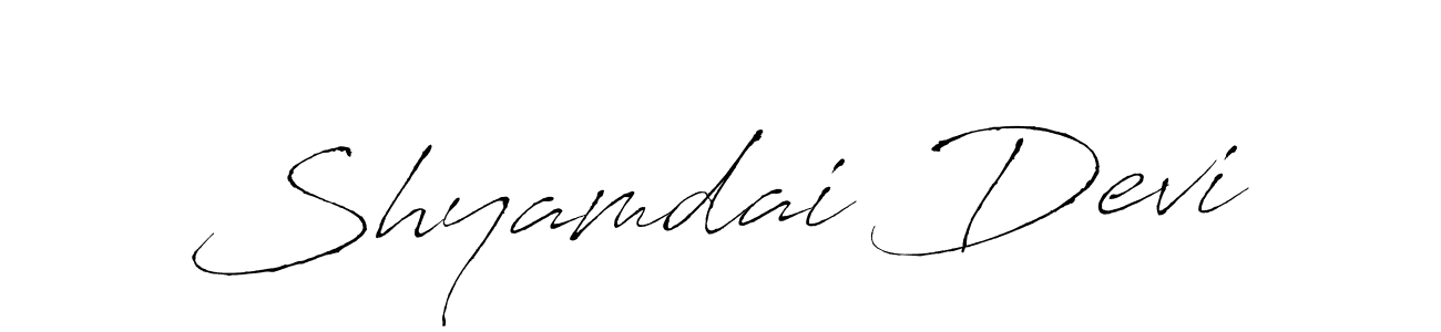 Here are the top 10 professional signature styles for the name Shyamdai Devi. These are the best autograph styles you can use for your name. Shyamdai Devi signature style 6 images and pictures png