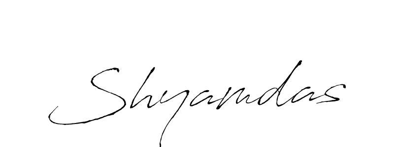 Design your own signature with our free online signature maker. With this signature software, you can create a handwritten (Antro_Vectra) signature for name Shyamdas. Shyamdas signature style 6 images and pictures png