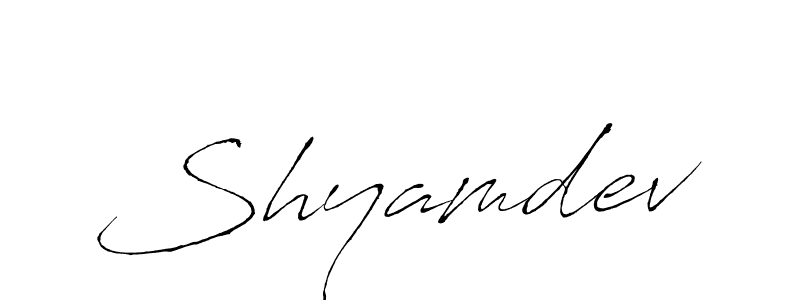 Shyamdev stylish signature style. Best Handwritten Sign (Antro_Vectra) for my name. Handwritten Signature Collection Ideas for my name Shyamdev. Shyamdev signature style 6 images and pictures png