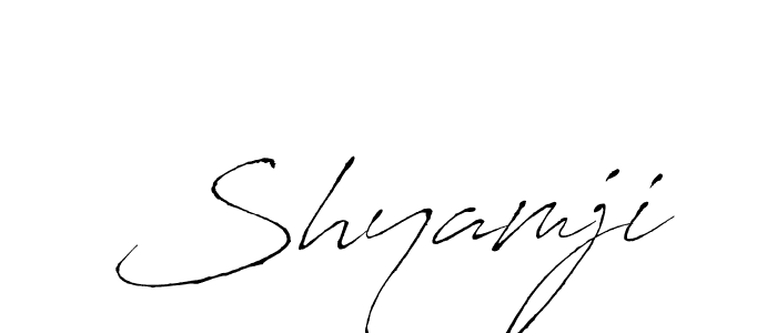 You should practise on your own different ways (Antro_Vectra) to write your name (Shyamji) in signature. don't let someone else do it for you. Shyamji signature style 6 images and pictures png