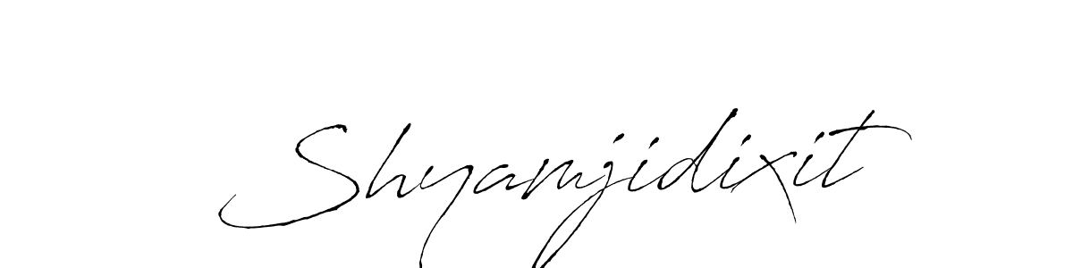 How to make Shyamjidixit signature? Antro_Vectra is a professional autograph style. Create handwritten signature for Shyamjidixit name. Shyamjidixit signature style 6 images and pictures png