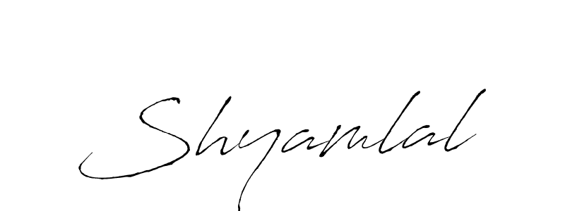 How to make Shyamlal signature? Antro_Vectra is a professional autograph style. Create handwritten signature for Shyamlal name. Shyamlal signature style 6 images and pictures png