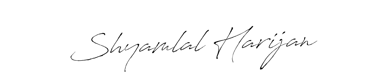 The best way (Antro_Vectra) to make a short signature is to pick only two or three words in your name. The name Shyamlal Harijan include a total of six letters. For converting this name. Shyamlal Harijan signature style 6 images and pictures png