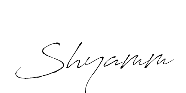 You should practise on your own different ways (Antro_Vectra) to write your name (Shyamm) in signature. don't let someone else do it for you. Shyamm signature style 6 images and pictures png
