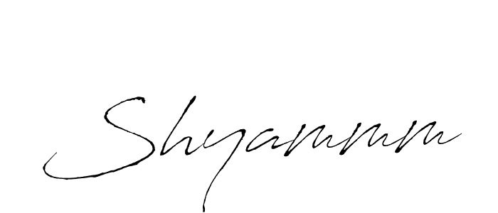 Antro_Vectra is a professional signature style that is perfect for those who want to add a touch of class to their signature. It is also a great choice for those who want to make their signature more unique. Get Shyammm name to fancy signature for free. Shyammm signature style 6 images and pictures png