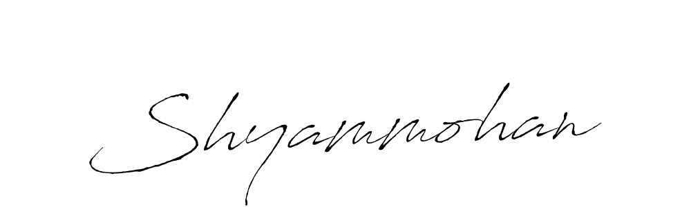 Create a beautiful signature design for name Shyammohan. With this signature (Antro_Vectra) fonts, you can make a handwritten signature for free. Shyammohan signature style 6 images and pictures png