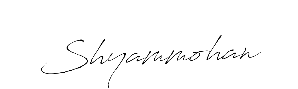 Create a beautiful signature design for name Shyammohan. With this signature (Antro_Vectra) fonts, you can make a handwritten signature for free. Shyammohan signature style 6 images and pictures png