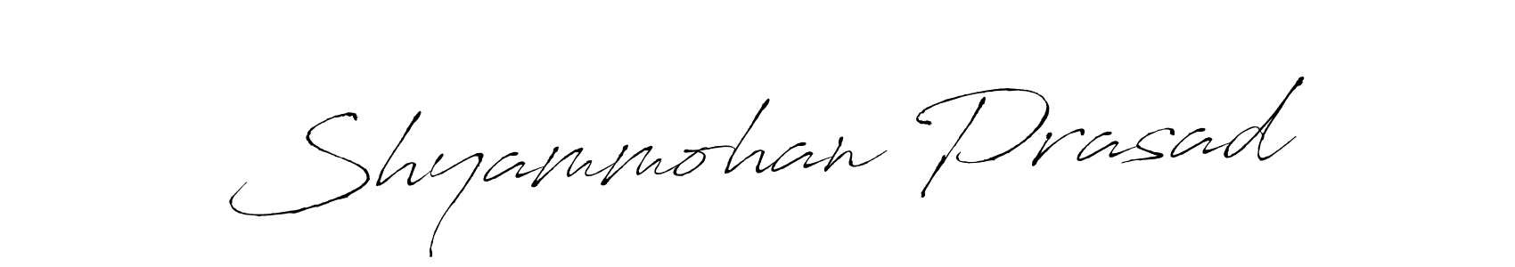 if you are searching for the best signature style for your name Shyammohan Prasad. so please give up your signature search. here we have designed multiple signature styles  using Antro_Vectra. Shyammohan Prasad signature style 6 images and pictures png
