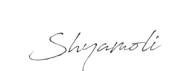 How to make Shyamoli signature? Antro_Vectra is a professional autograph style. Create handwritten signature for Shyamoli name. Shyamoli signature style 6 images and pictures png