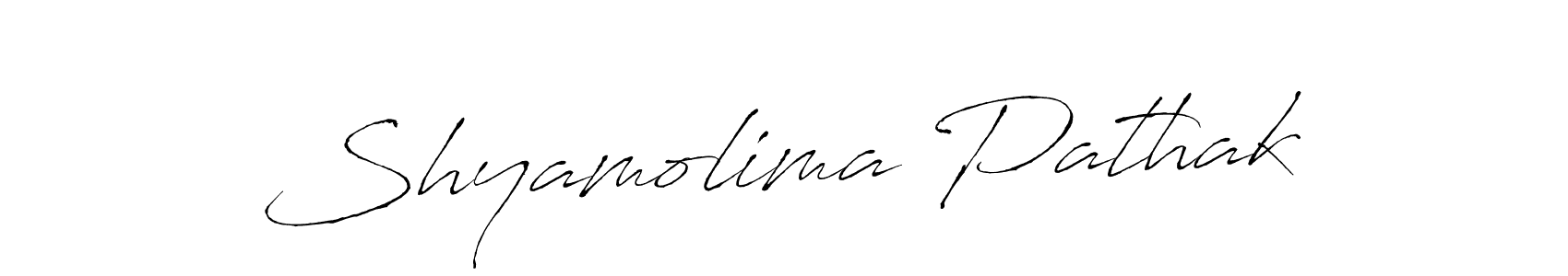 How to make Shyamolima Pathak signature? Antro_Vectra is a professional autograph style. Create handwritten signature for Shyamolima Pathak name. Shyamolima Pathak signature style 6 images and pictures png