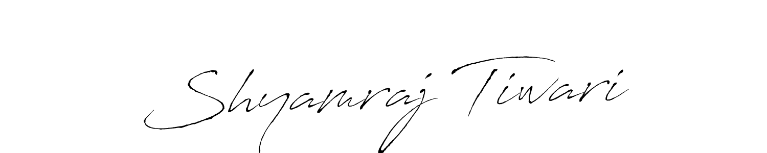 Use a signature maker to create a handwritten signature online. With this signature software, you can design (Antro_Vectra) your own signature for name Shyamraj Tiwari. Shyamraj Tiwari signature style 6 images and pictures png
