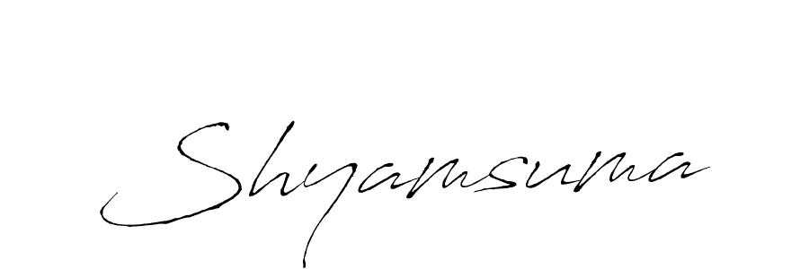 Shyamsuma stylish signature style. Best Handwritten Sign (Antro_Vectra) for my name. Handwritten Signature Collection Ideas for my name Shyamsuma. Shyamsuma signature style 6 images and pictures png