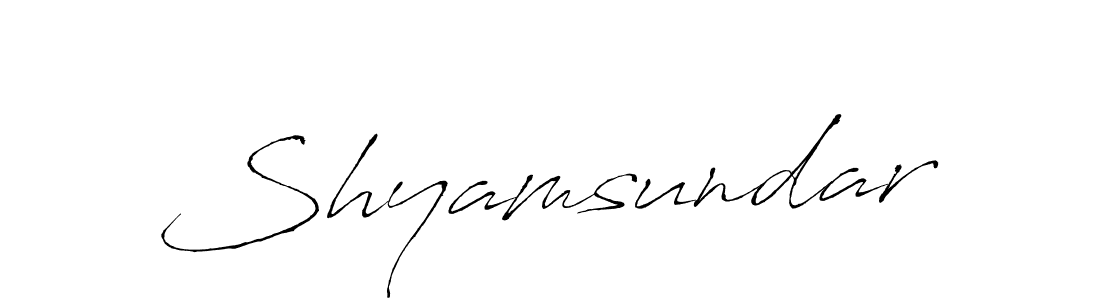 Create a beautiful signature design for name Shyamsundar. With this signature (Antro_Vectra) fonts, you can make a handwritten signature for free. Shyamsundar signature style 6 images and pictures png