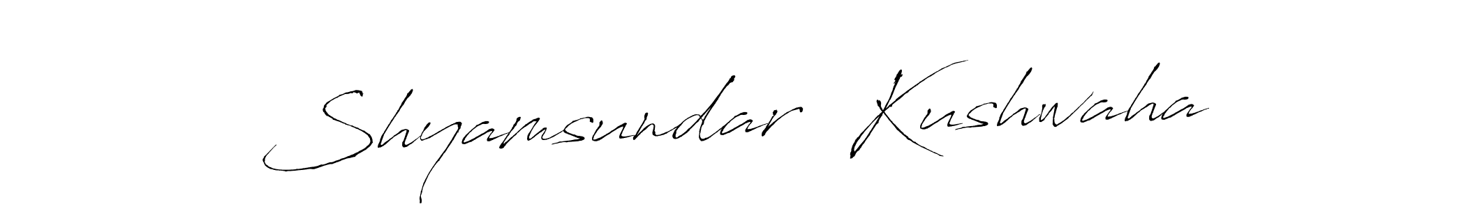 Design your own signature with our free online signature maker. With this signature software, you can create a handwritten (Antro_Vectra) signature for name Shyamsundar  Kushwaha. Shyamsundar  Kushwaha signature style 6 images and pictures png