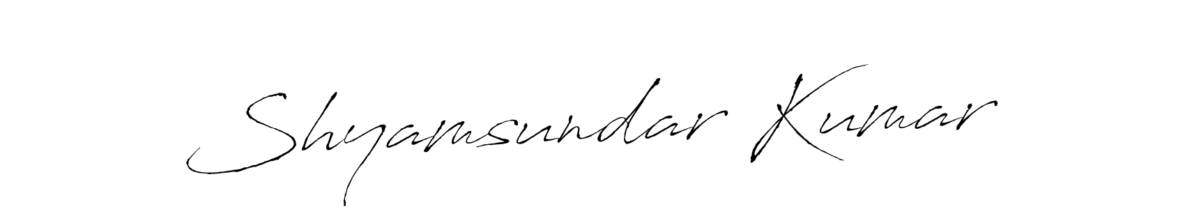 Design your own signature with our free online signature maker. With this signature software, you can create a handwritten (Antro_Vectra) signature for name Shyamsundar Kumar. Shyamsundar Kumar signature style 6 images and pictures png