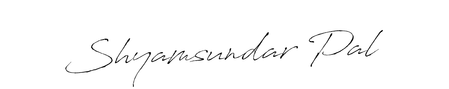 Make a beautiful signature design for name Shyamsundar Pal. With this signature (Antro_Vectra) style, you can create a handwritten signature for free. Shyamsundar Pal signature style 6 images and pictures png