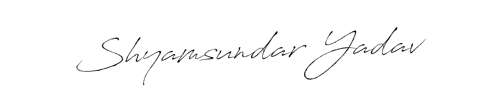 You should practise on your own different ways (Antro_Vectra) to write your name (Shyamsundar Yadav) in signature. don't let someone else do it for you. Shyamsundar Yadav signature style 6 images and pictures png