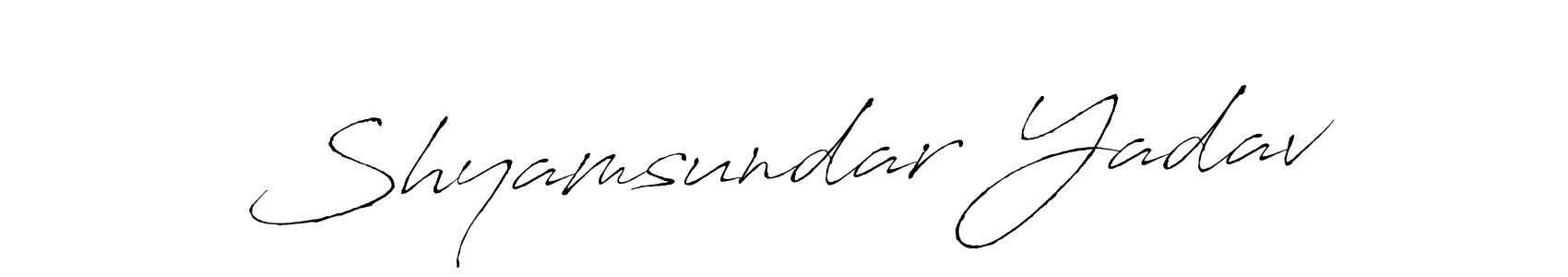 Shyamsundar Yadav stylish signature style. Best Handwritten Sign (Antro_Vectra) for my name. Handwritten Signature Collection Ideas for my name Shyamsundar Yadav. Shyamsundar Yadav signature style 6 images and pictures png