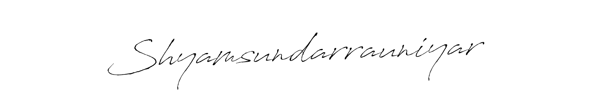 This is the best signature style for the Shyamsundarrauniyar name. Also you like these signature font (Antro_Vectra). Mix name signature. Shyamsundarrauniyar signature style 6 images and pictures png