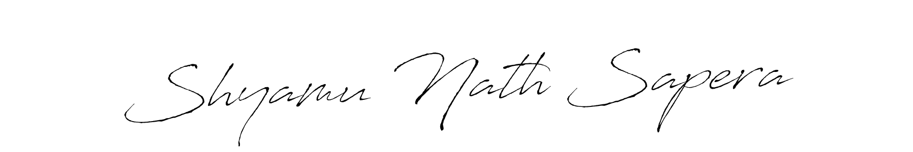 Design your own signature with our free online signature maker. With this signature software, you can create a handwritten (Antro_Vectra) signature for name Shyamu Nath Sapera. Shyamu Nath Sapera signature style 6 images and pictures png