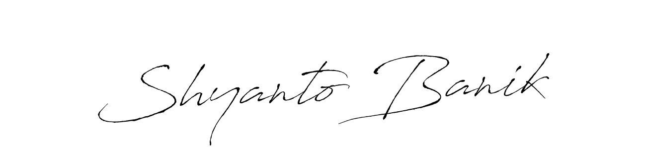 You can use this online signature creator to create a handwritten signature for the name Shyanto Banik. This is the best online autograph maker. Shyanto Banik signature style 6 images and pictures png