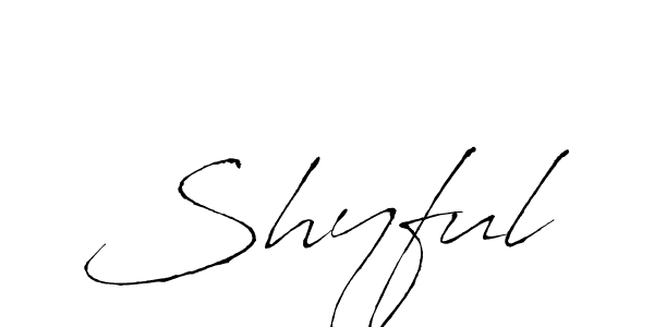 How to make Shyful name signature. Use Antro_Vectra style for creating short signs online. This is the latest handwritten sign. Shyful signature style 6 images and pictures png