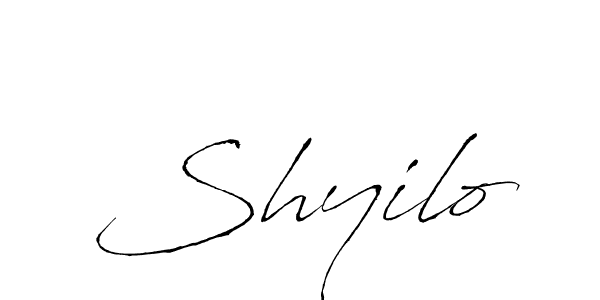 Shyilo stylish signature style. Best Handwritten Sign (Antro_Vectra) for my name. Handwritten Signature Collection Ideas for my name Shyilo. Shyilo signature style 6 images and pictures png