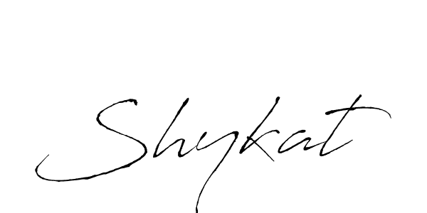 The best way (Antro_Vectra) to make a short signature is to pick only two or three words in your name. The name Shykat include a total of six letters. For converting this name. Shykat signature style 6 images and pictures png