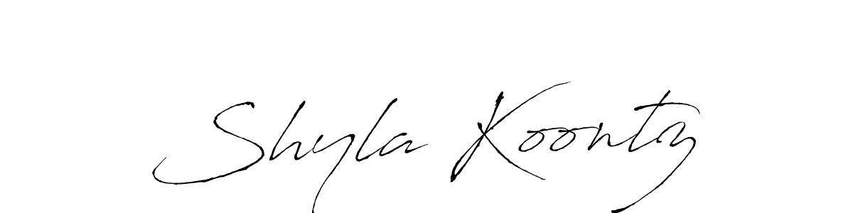 How to make Shyla Koontz signature? Antro_Vectra is a professional autograph style. Create handwritten signature for Shyla Koontz name. Shyla Koontz signature style 6 images and pictures png