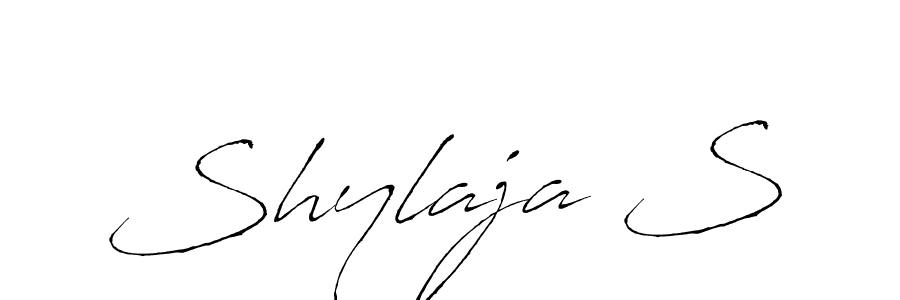 Make a beautiful signature design for name Shylaja S. With this signature (Antro_Vectra) style, you can create a handwritten signature for free. Shylaja S signature style 6 images and pictures png