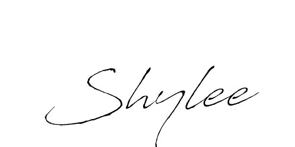 Design your own signature with our free online signature maker. With this signature software, you can create a handwritten (Antro_Vectra) signature for name Shylee. Shylee signature style 6 images and pictures png