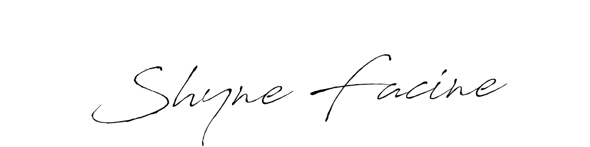 Make a beautiful signature design for name Shyne Facine. Use this online signature maker to create a handwritten signature for free. Shyne Facine signature style 6 images and pictures png