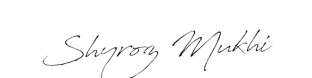 You can use this online signature creator to create a handwritten signature for the name Shyroz Mukhi. This is the best online autograph maker. Shyroz Mukhi signature style 6 images and pictures png