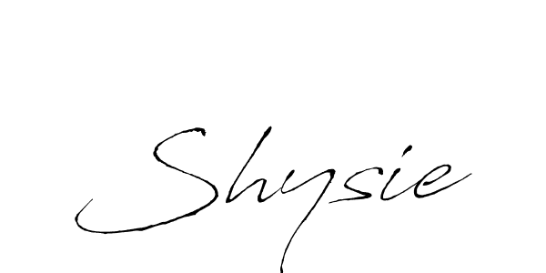 The best way (Antro_Vectra) to make a short signature is to pick only two or three words in your name. The name Shysie include a total of six letters. For converting this name. Shysie signature style 6 images and pictures png