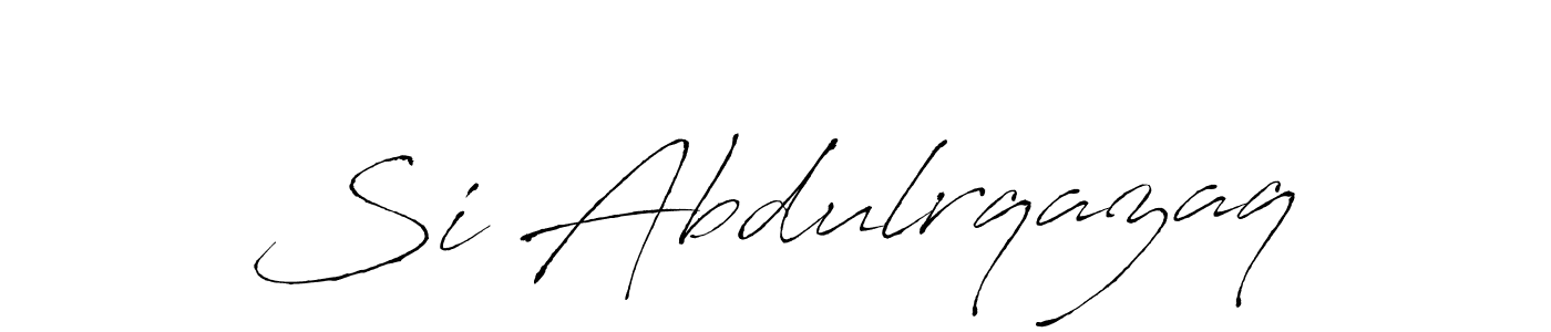 How to make Si Abdulrqazaq signature? Antro_Vectra is a professional autograph style. Create handwritten signature for Si Abdulrqazaq name. Si Abdulrqazaq signature style 6 images and pictures png