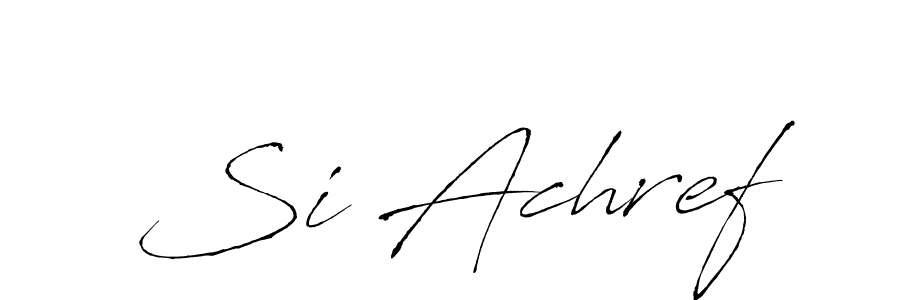 Also You can easily find your signature by using the search form. We will create Si Achref name handwritten signature images for you free of cost using Antro_Vectra sign style. Si Achref signature style 6 images and pictures png