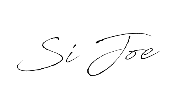 Design your own signature with our free online signature maker. With this signature software, you can create a handwritten (Antro_Vectra) signature for name Si Joe. Si Joe signature style 6 images and pictures png