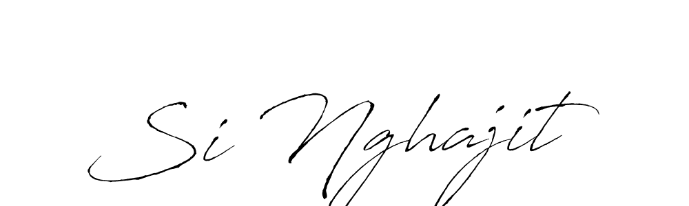 How to make Si Nghajit signature? Antro_Vectra is a professional autograph style. Create handwritten signature for Si Nghajit name. Si Nghajit signature style 6 images and pictures png