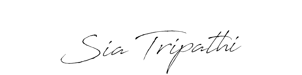 Make a beautiful signature design for name Sia Tripathi. With this signature (Antro_Vectra) style, you can create a handwritten signature for free. Sia Tripathi signature style 6 images and pictures png