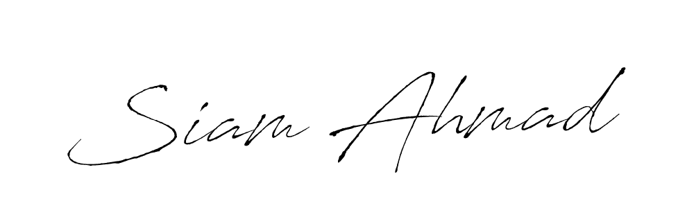 Make a beautiful signature design for name Siam Ahmad. Use this online signature maker to create a handwritten signature for free. Siam Ahmad signature style 6 images and pictures png