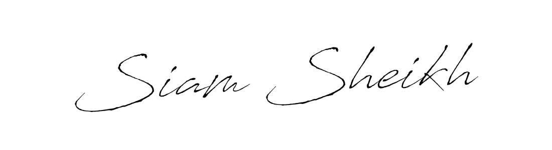 How to make Siam Sheikh signature? Antro_Vectra is a professional autograph style. Create handwritten signature for Siam Sheikh name. Siam Sheikh signature style 6 images and pictures png