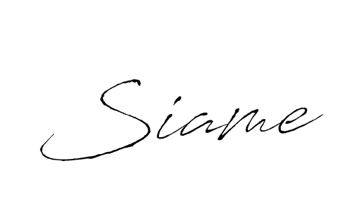 You should practise on your own different ways (Antro_Vectra) to write your name (Siame) in signature. don't let someone else do it for you. Siame signature style 6 images and pictures png