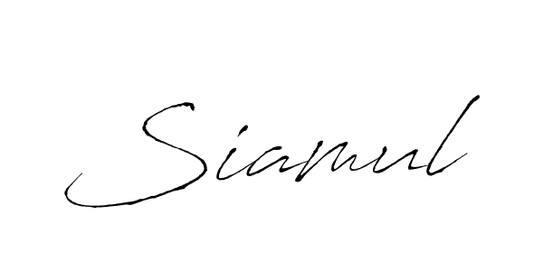 The best way (Antro_Vectra) to make a short signature is to pick only two or three words in your name. The name Siamul include a total of six letters. For converting this name. Siamul signature style 6 images and pictures png