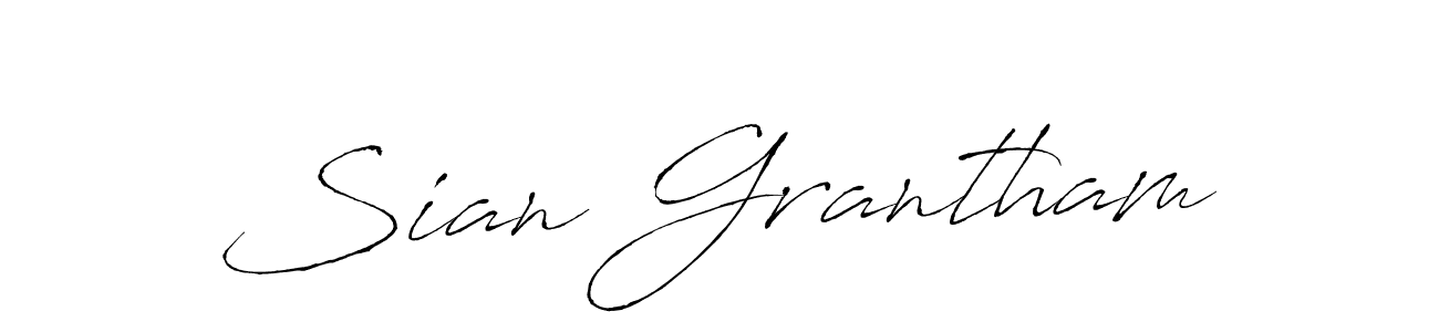 Similarly Antro_Vectra is the best handwritten signature design. Signature creator online .You can use it as an online autograph creator for name Sian Grantham. Sian Grantham signature style 6 images and pictures png